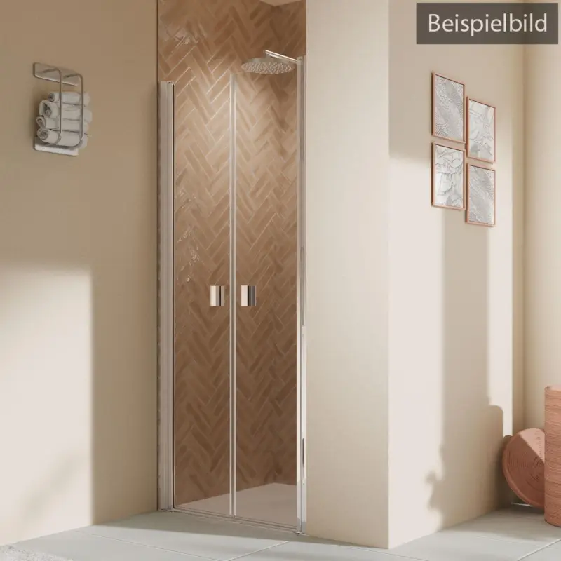 Sale Breuer Elana 2.0 eckig Pendeltür für Nische oder Badewannenseitenwand (auf Wanne) Mastercarre 90 cm - Alu Silber matt