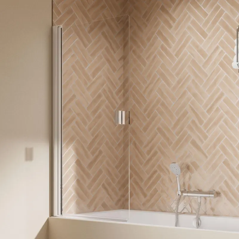 Bestseller Breuer Elana 2.0 eckig Drehtür für Badewanne Klarglas hell 80 cm - Alu Chromeffekt