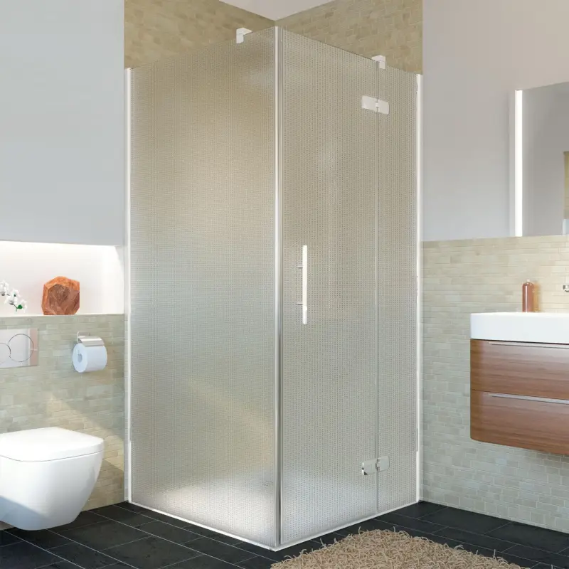 Saisonangebot Breuer Avanta Seitenwand für Drehtür mit Festteil Mastercarre 80 cm - Alu Chromeffekt
