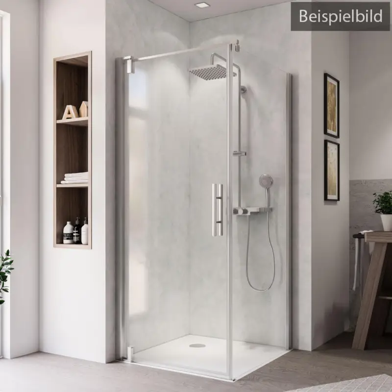 Breuer Europa Design Seitenwand für Drehtür Wandanschlag rechts Terrazzo 120 cm - Alu Chromeffekt Jetzt Bestellen