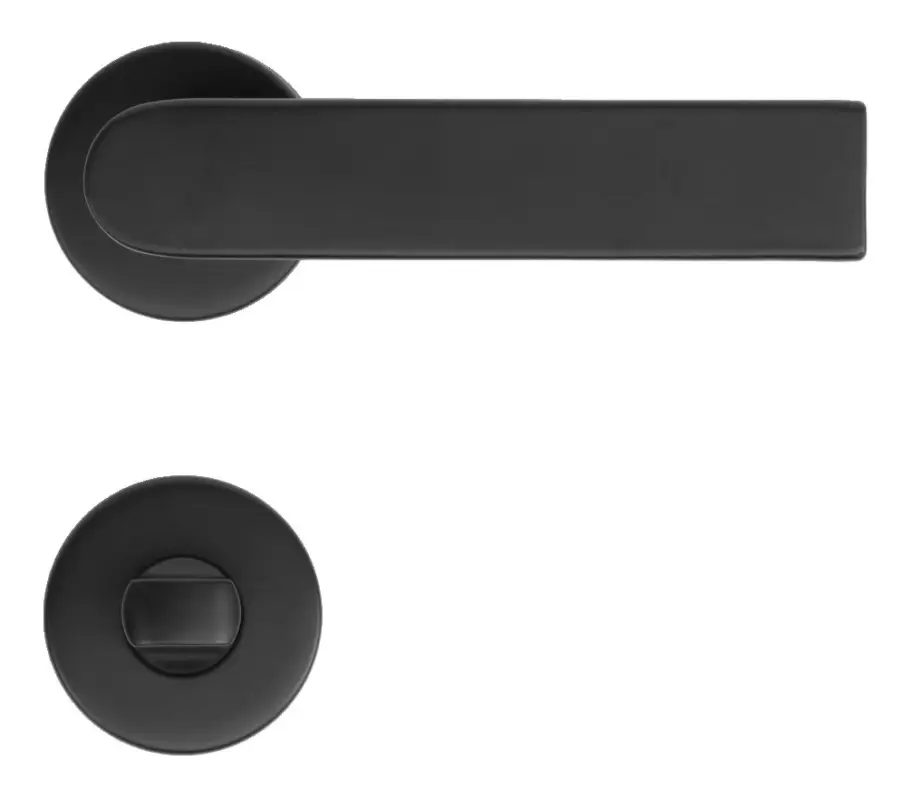 Knallerangebot Stroxx Drückergarnitur Luca, Bad/WC, Edelstahl schwarz