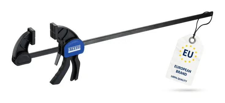 Jetzt Kaufen Stroxx Einhandzwinge/Schnellspannzwinge mit Quick-Release, 159 kg Klemmkraft, 450 mm