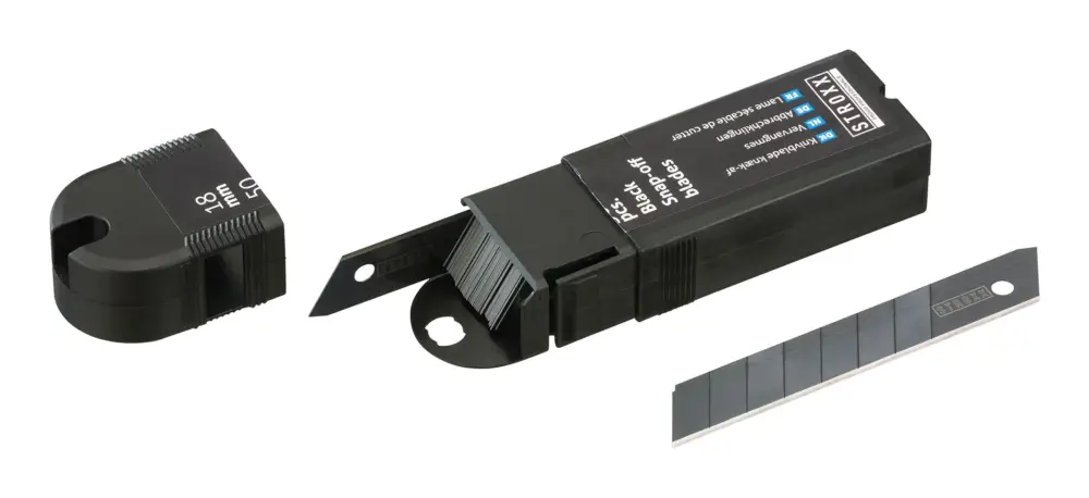 Bestseller Stroxx Ersatzmesser 18 mm, schwarz, Abbrechklingen für Cuttermesser, 50 Stück