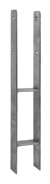 Schneller Versand Stroxx Pfostenträger H-Form, für Pfosten 70 mm, Länge 600 mm, feuerverzinkt