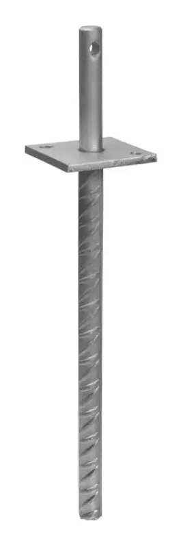 Nur Heute Stroxx Pfostenträger Typ I mit Rohrdolle 400 x Ø20 mm, feuerverzinkt