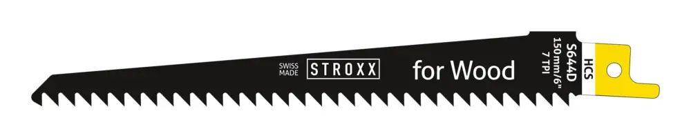 Stroxx Säbelsägeblatt S644 D, für Holz 6-60 mm, 150 mm Länge, 25 Stück Schneller Versand