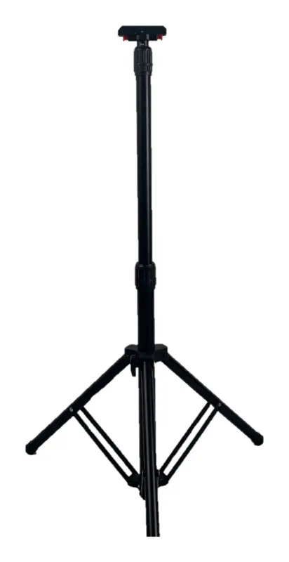 Stroxx Stativ für Arbeitslampe 18 Volt, schwarzer Stahl Geprüft