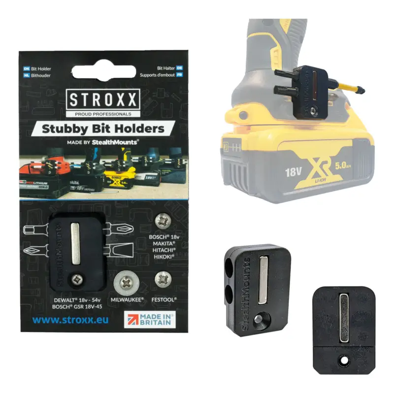 Günstig Stroxx Stealthmounts komprimierte Bit-Halterung universal, schwarz