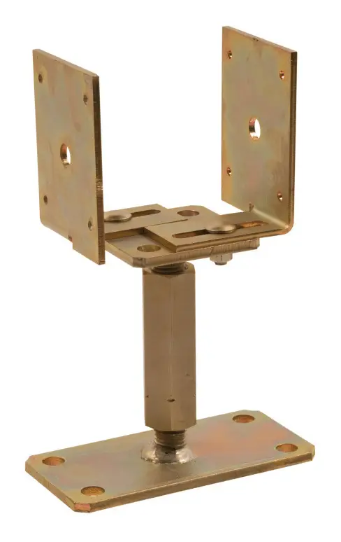 Stroxx Stützenfüße, Höhe 140 mm, Höhen-/Seitenverstellbar feuerverzinkt Expressversand