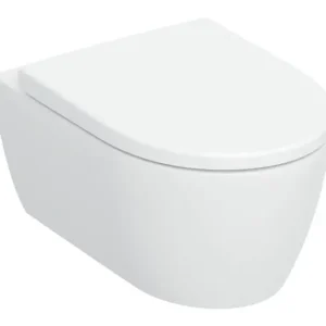 Abverkauf Geberit iCon Set Tiefspül-WC mit WC-Sitz TurboFlush wandhängend - Weiß