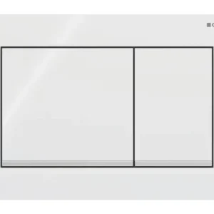 Geberit Omega20 Betätigungsplatte für 2-Mengen-Spülung Tastenform eckig - Weiß / Hochglanz-Verchromt Jetzt Bestellen