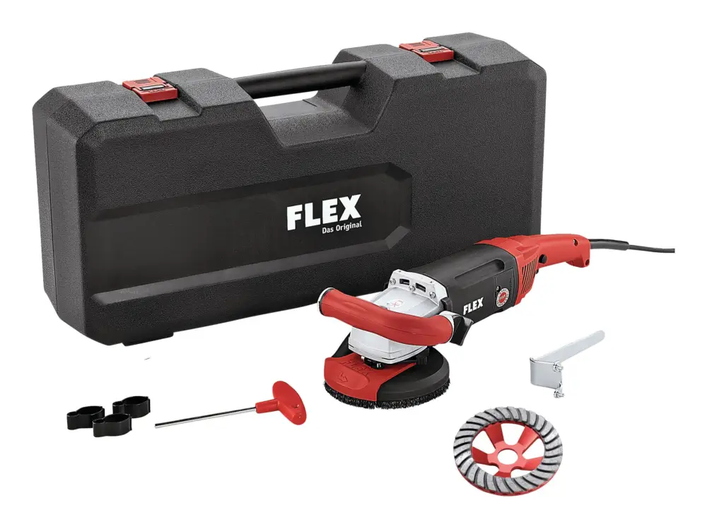 Flex LD 18-7 125 R Sanierungsschleifer Kit Turbo-Jet für randnahes Schleifen 1750 Watt 125 mm Geprüft