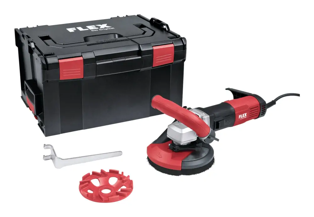 Beliebt Flex Kompakter Sanierungsschleifer für randnahes, staubfreies Schleifen Kit Estrich-Jet 125 mm in L-BOXX®