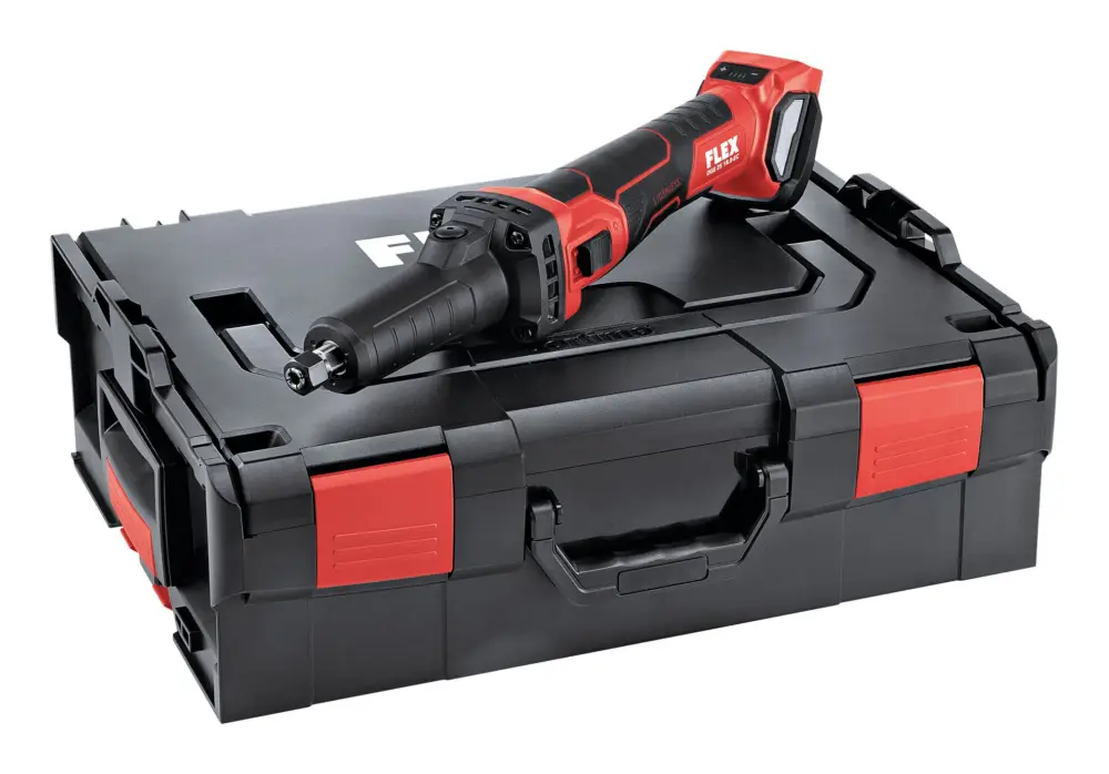 Flex DGE 25 18.0-EC Akku-Geradschleifer mit variablem, hohem Drehzahlbereich 18 V ohne Akku in L-BOXX® Markenware