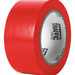 Geprüft A.M.P.E.R.E. Traffic Tape Standard 0,15 mm Dicke 50 mm x 33m Rot