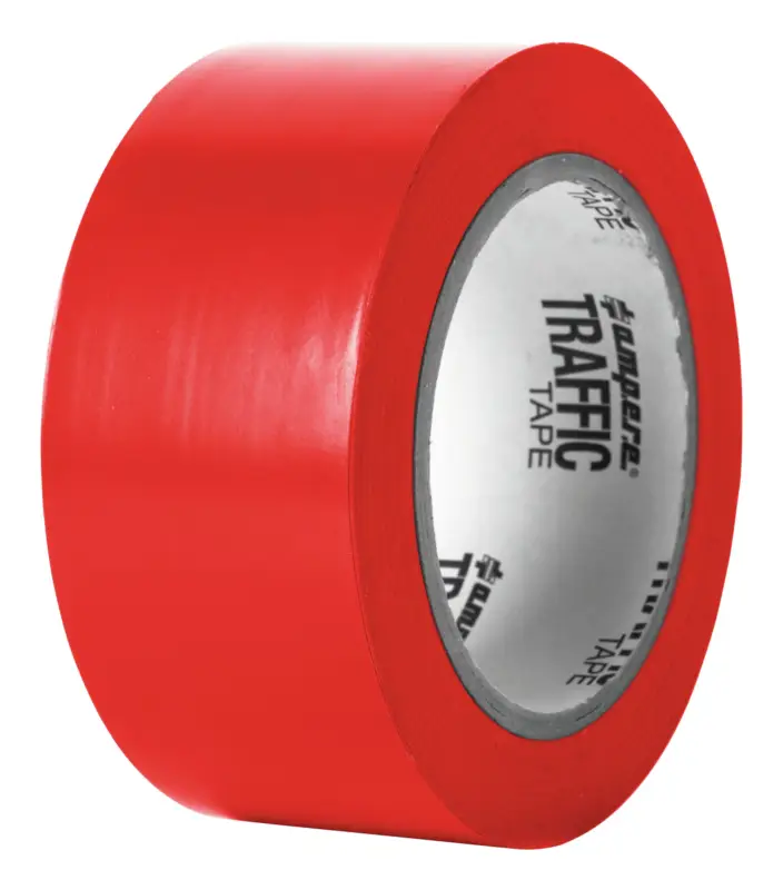 Geprüft A.M.P.E.R.E. Traffic Tape Standard 0,15 mm Dicke 50 mm x 33m Rot