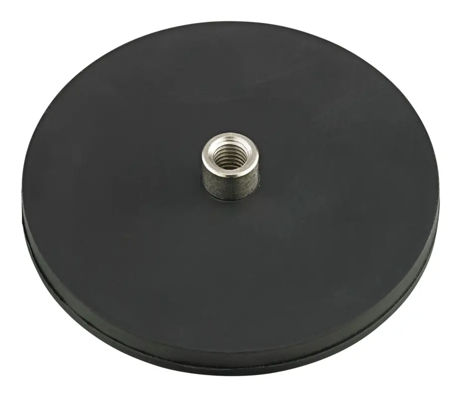Preis Gesenkt Beloh Neodym-Magnet-Flachgreifer Gummi 88 mm mit Buchse M8
