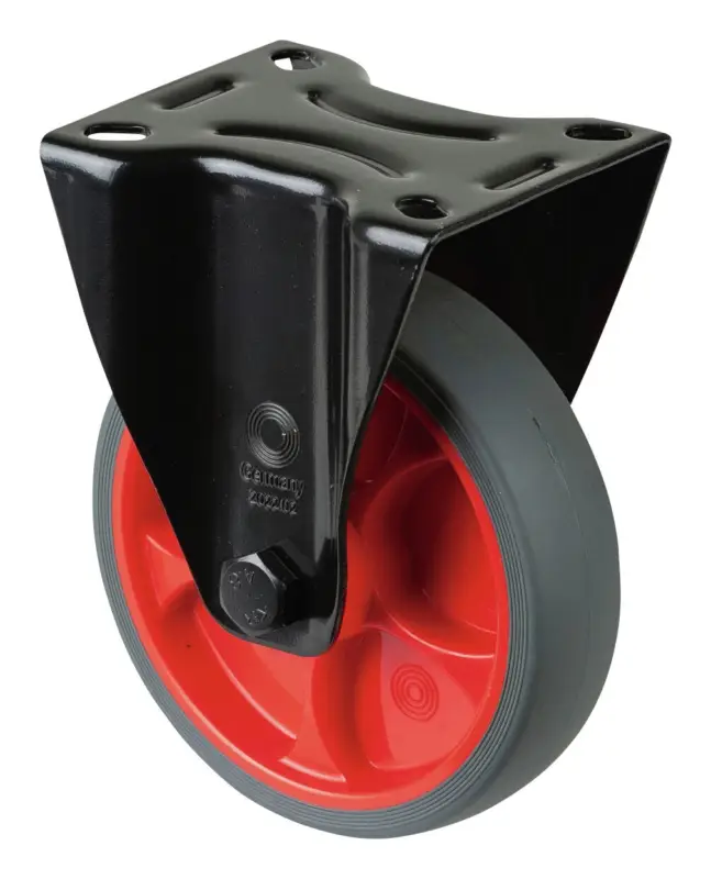 Nur Für Kurze Zeit BS Rollen Bockrolle L810.B44.126.03 Ø 125 mm, B 32 mm, 120 kg mit Anschraubplatte, grau
