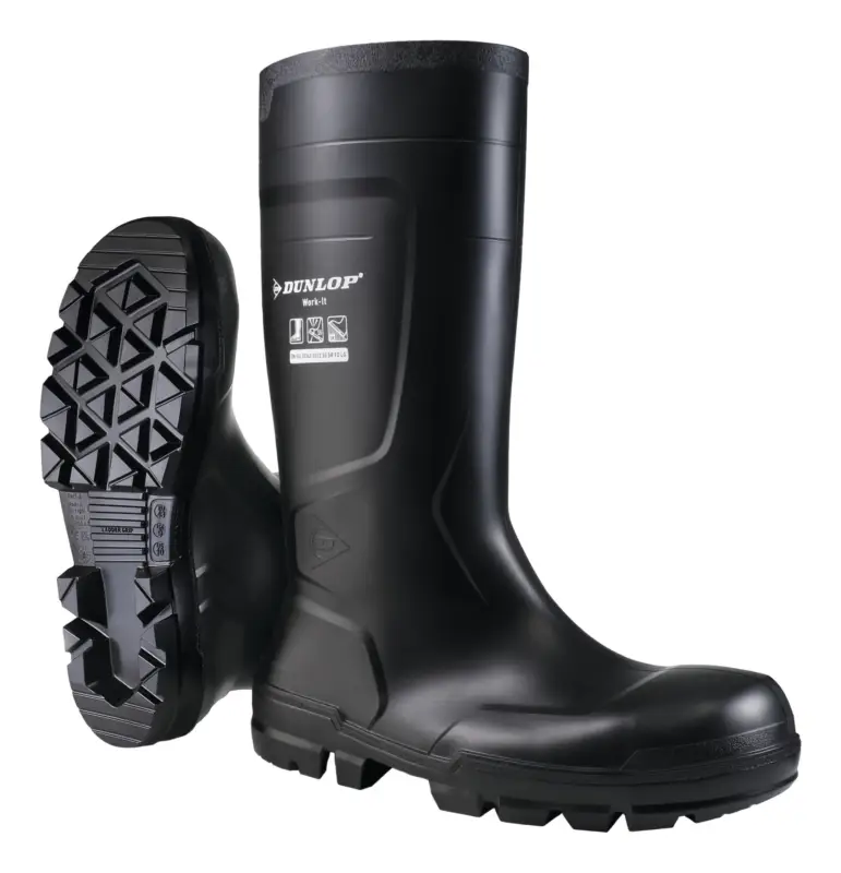 Dunlop Sicherheitsstiefel Work-It FullSafety Black PVC SR LO LG S5 Größe 49 (Verpackungseinheit 1 Paar) Letzte Chance