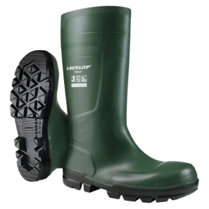 Dunlop Sicherheitsstiefel Work-It FullSafety Heritage Green PVC SR LO LG, S5, Größe 48 (Verpackungseinheit 1 Paar) Billig
