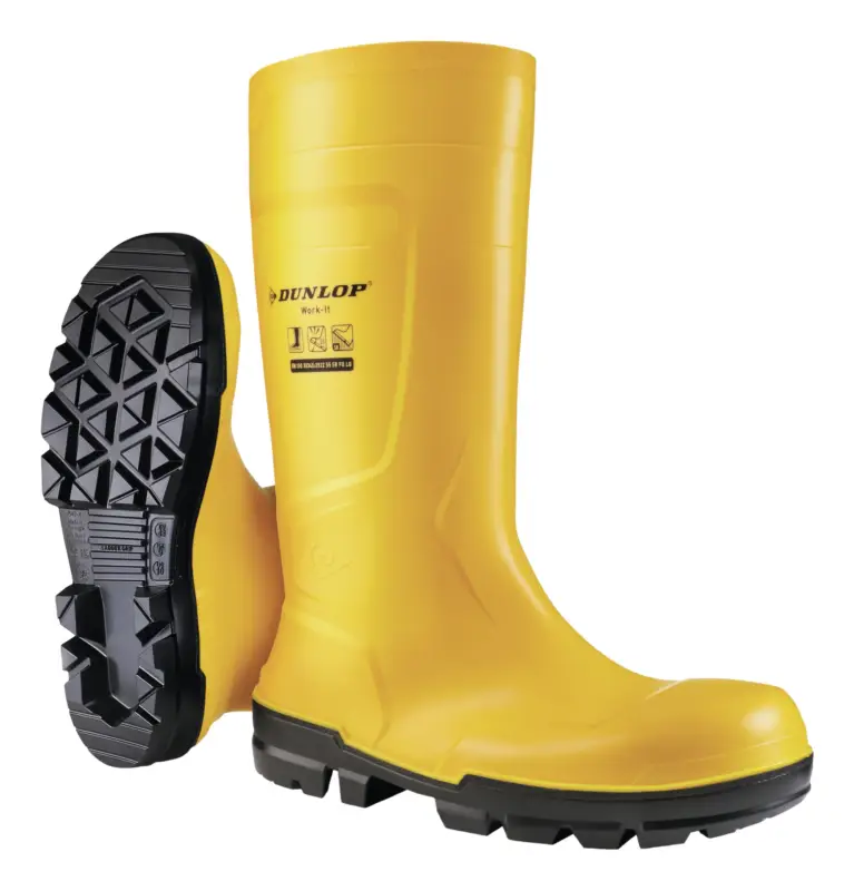 Saisonangebot Dunlop Sicherheitsstiefel Work-It FullSafety Yellow PVC SR LO LG S5 Größe 47 (Verpackungseinheit 1 Paar)