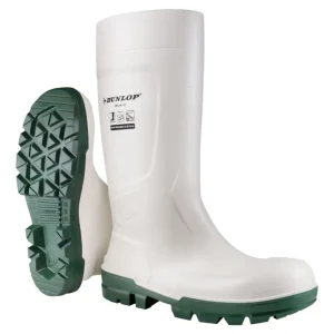 Dunlop Sicherheitsstiefel Work-It Safety White PVC, SR LO LG S4 Größe 43 (Verpackungseinheit 1 Paar) Markenware