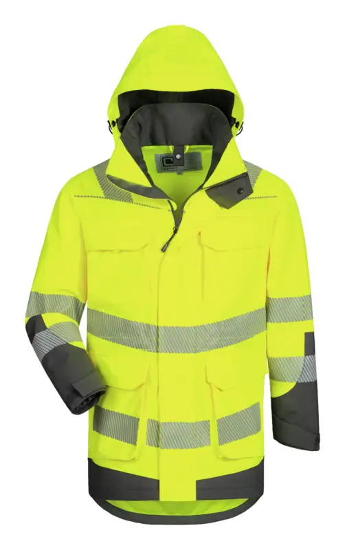 Sale Elysee Warnschutzparka Arwid gelb/grau Größe 3XL