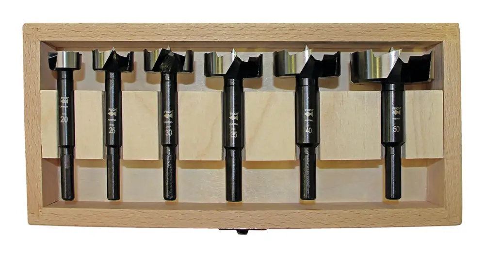 Begrenztes Angebot Fisch Forstnerbohrer-Satz Black Shark Pro 6-teilig 20, 25, 30, 35, 40, 50 mm