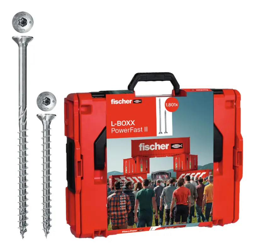 Fischer Schraubenset Power Fast II L-Boxx 102 - 1801 Mega-Angebot