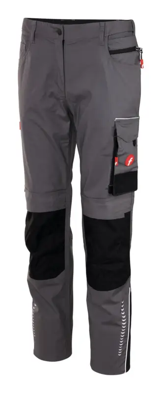 Fortis Damen-Bundhose Performance grau/schwarz Größe 34 Preisreduziert