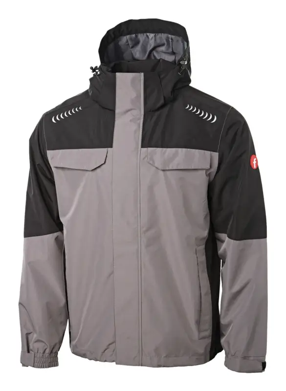 Sofort Bestellen Fortis Elements Regenjacke Plus grau/schwarz Größe M