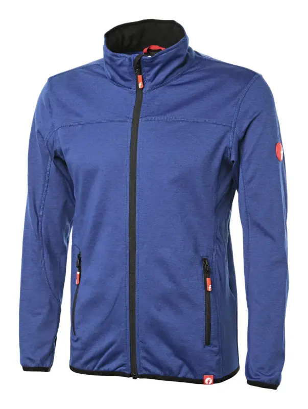 Fortis Elements Tech-Fleecejacke kornblau/schwarz meliert Größe XS Meistverkauft