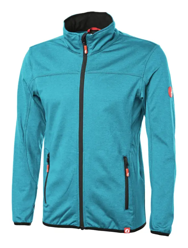 Fortis Elements Tech-Fleecejacke türkis/schwarz meliert Größe M Online Kaufen