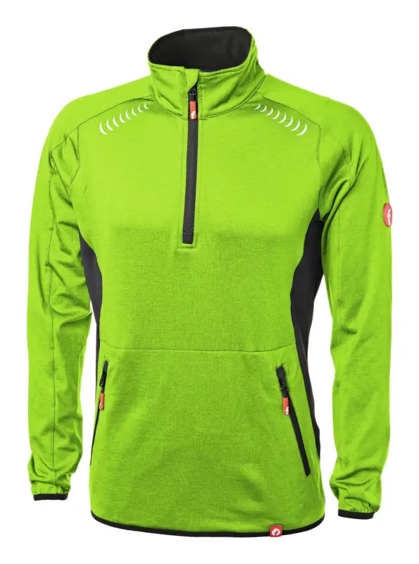 Fortis Elements Tech-Fleecepullover lime/schwarz meliert Größe XS Direktkauf