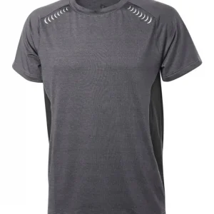 Zertifiziert Fortis Elements T-Shirt Quick Dry grau/schwarz meliert Größe 4XL