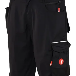 Angebot Fortis Herren-Bermuda Performance schwarz/rot Größe 42