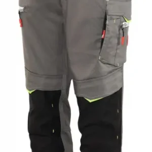 Angebot Fortis Herren-Bundhose Flex grau/schwarz/lime Größe 114