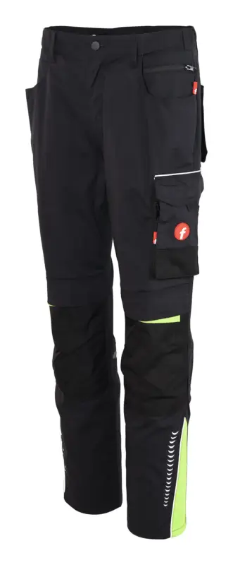 Fortis Herren-Bundhose Performance schwarz/lime Größe 27 Schnäppchen