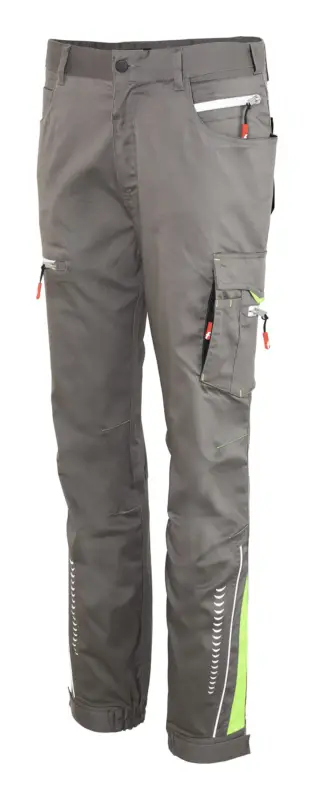 Aktuell Fortis Herren-Cargohose Flex grau/schwarz/lime Größe 50