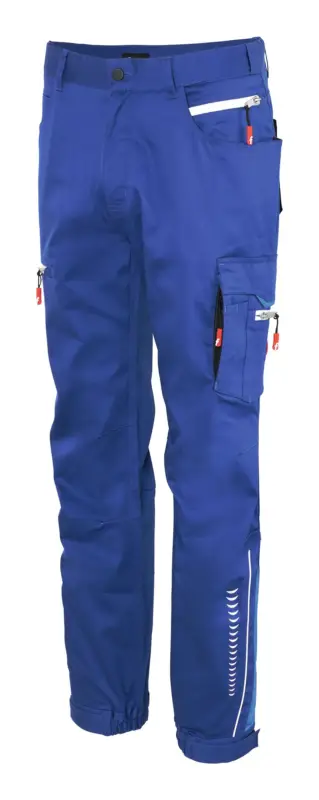 Fortis Herren-Cargohose Flex kornblau/schwarz/blau Größe 102 Nur Heute