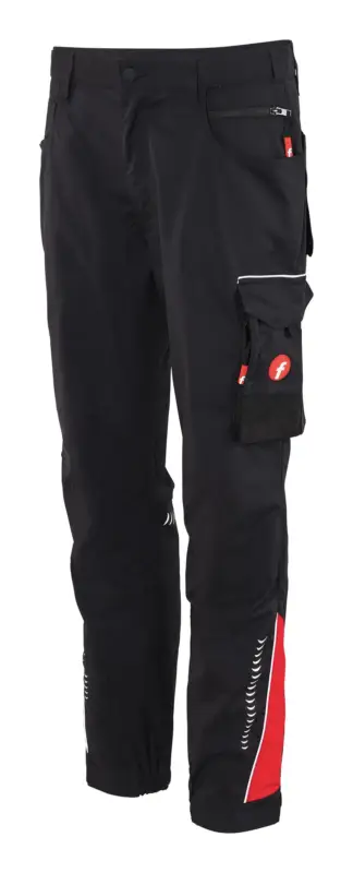 Fortis Herren-Cargohose Performance schwarz/rot Größe 90 Expressversand