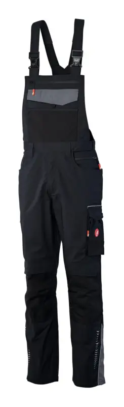 Fortis Herren-Latzhose Performance schwarz/grau Größe 106 Sofort Bestellen
