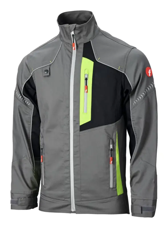 Fortis Jacke Flex grau/schwarz/lime Größe XL Mega-Angebot