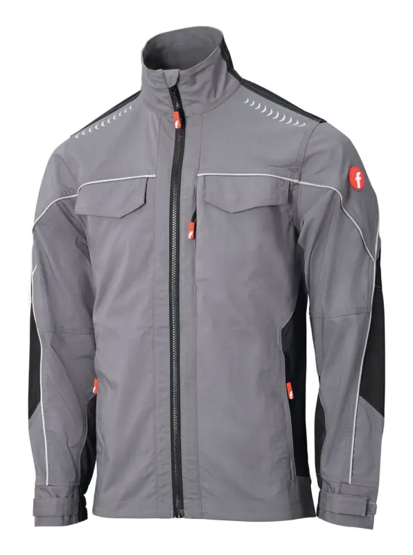 Garantierte Lieferung Fortis Jacke Performance grau/schwarz Größe 2XL
