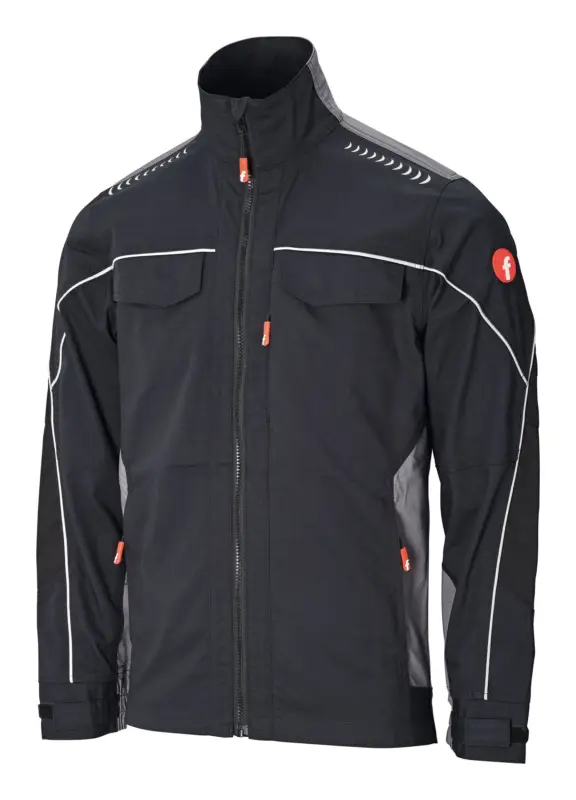 Fortis Jacke Performance schwarz/grau Größe S Ausverkauf