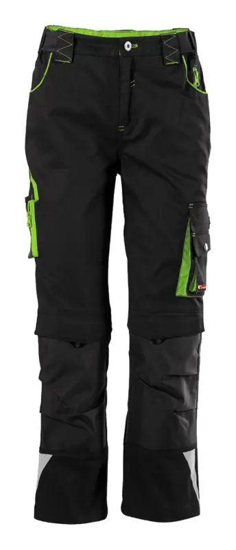 Letzte Chance Fortis Kids Bundhose twenty-four, schwarz/limegreen, Größe 146-152