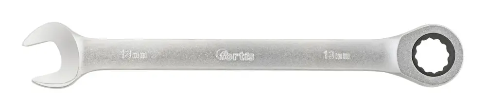 Wochenendangebot Fortis Maul-Ringratschenschlüssel gerade 13 mm