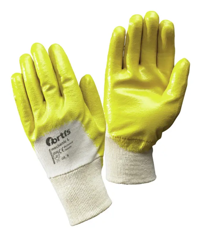 Fortis Nitrilhandschuh Mechanic L, Nitril, SB-verpackt, Größe 8 (Verpackungseinheit 12 Paar) Solange Der Vorrat Reicht