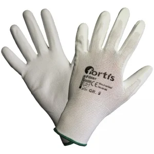 Aktuell Fortis Strickhandschuh Fitter PU, weiß, SB-verpackt, Größe 9 (Verpackungseinheit 12 Paar)