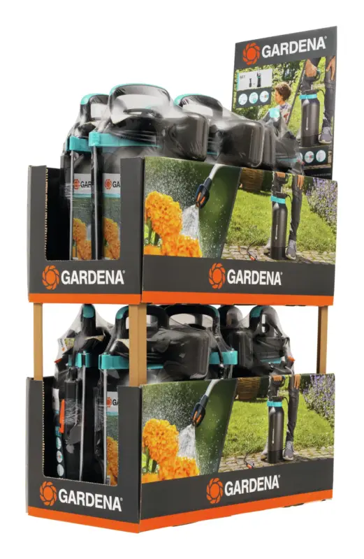 Letzte Chance Gardena Drucksprüher 5L + Pumpsprüher 0,75L Display